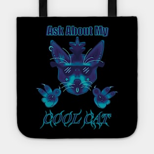 Blue Haze Ask About My Cool Cat Tote