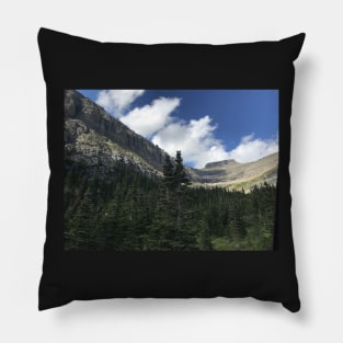 Moutain and Pine Trees Pillow