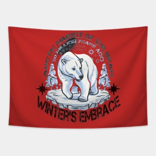 majestic winter bear Tapestry