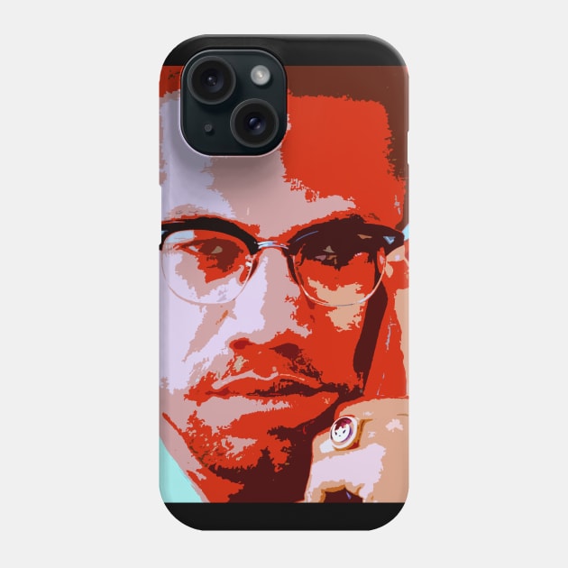 malcolm x Phone Case by oryan80