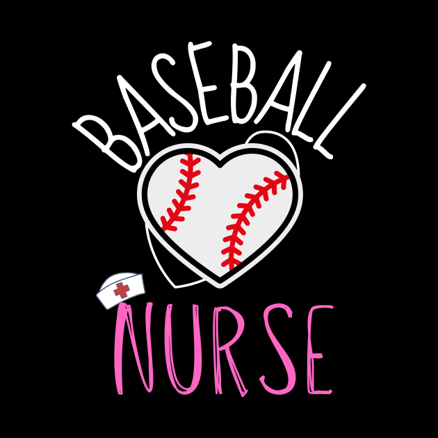 BASEBALL Nurse Funny BASEBALL & Nursing by Grun illustration 