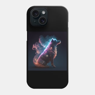 Dog in Space with unique Design Phone Case