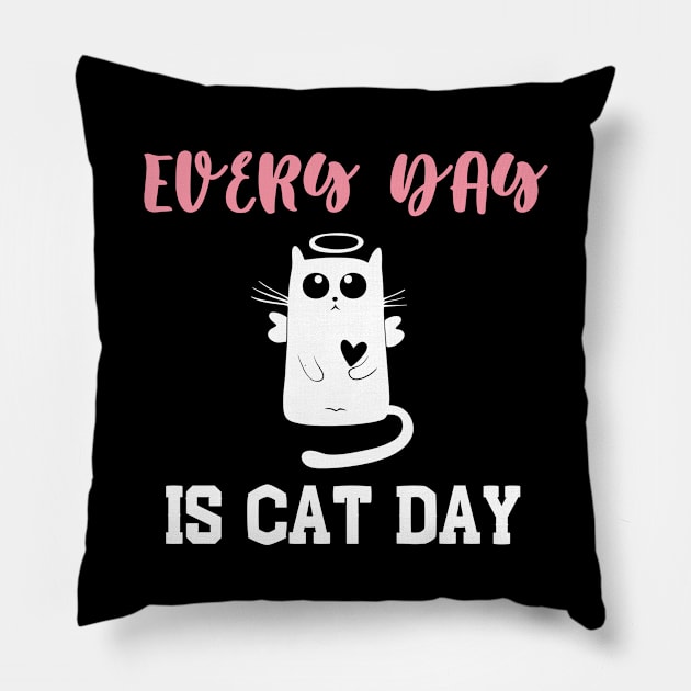 Every Day Is Cat Day Pillow by Success shopping