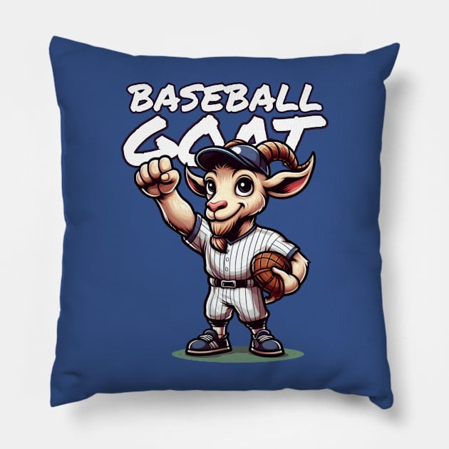 BASEBALL GOAT Pillow by iGOATu