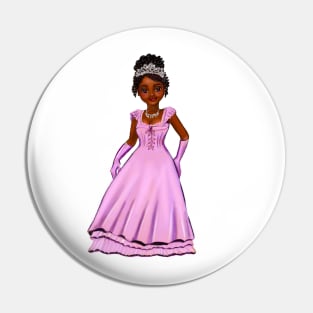 Princess Coco in purple / lavender  ! beautiful  black girl with Afro hair, brown eyes and dark brown skin. Hair love ! Pin