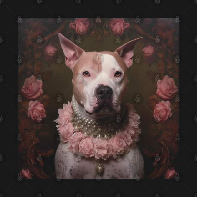 Pit Bull Portrait by Enchanted Reverie