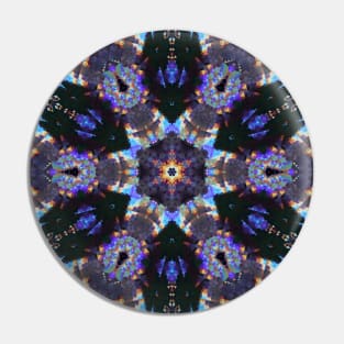 Boho Style Abstract Festive Mandala Pattern Pin