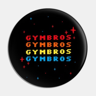 GYMBROS - colorful gym graphic Pin