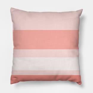 A fashionable concoction of Isabelline, Light Pink, Pale Salmon and Vivid Tangerine stripes. Pillow