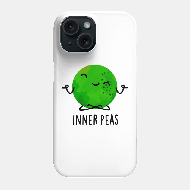 Inner Peas Cute Meditating Pea Pun Phone Case by punnybone