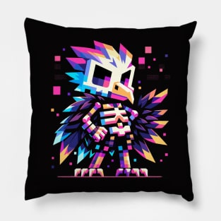 Neopixel skele-eagle Pillow