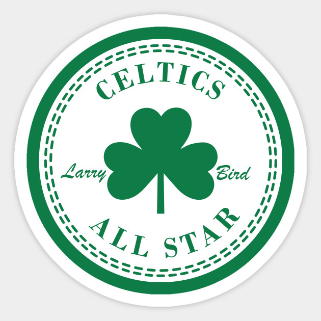 Larry Bird Celtics All Star Larry Bird Sticker Teepublic