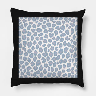 Blue leopard print Pillow