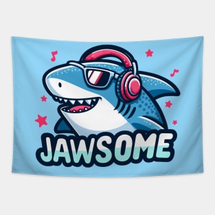 Jawsome: Shark Grooves Tapestry