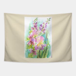 Summer Blush Watercolor Painting Tapestry