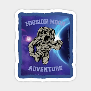 Mission Moon Adventure Astronaut Magnet