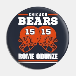 Chicago Bears Rome Odunze 15 American Football Retro Pin