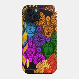 the skeleton wonderwall ecopop pattern Phone Case