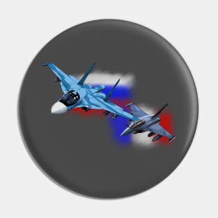 Suchoi Su-34 + Rafale Pin