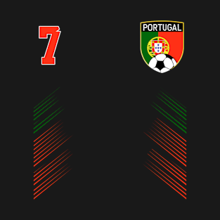 Portugal Soccer Fans Jersey Portugese Flag Football Lovers T-Shirt