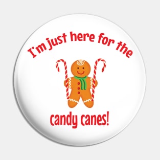 I'm just here for the candy canes Pin
