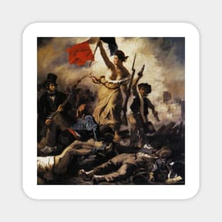 Liberty Leading the people Eugene Delacroix french art Magnet