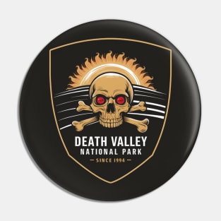 Death Valley National Park Skull Emblem Pin