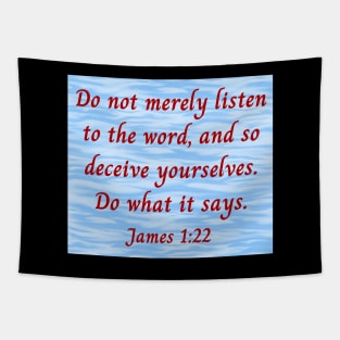Bible Verse James 1:22 Tapestry