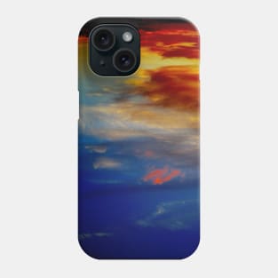 Firey heavenly abstract sky Phone Case