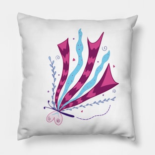 Cute abstract bold butterfly Pillow