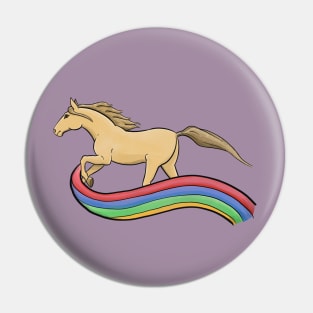 Rainbow horsey Pin