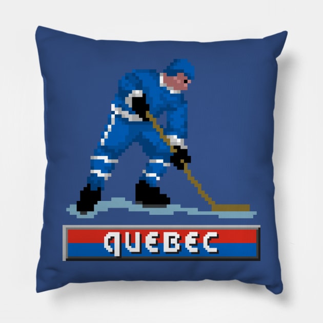 Quebec Hockey Pillow by clarkehall