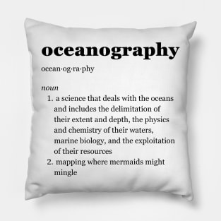 Oceanography Pillow