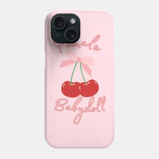 Coquette cherry babydoll Phone Case