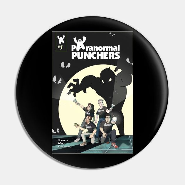 Paranormal Punchers Comic Book Pin by Paranormal Punchers