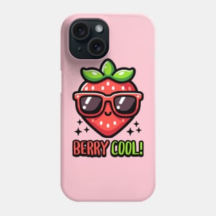 Berry Cool! Cute Strawberry Pun Phone Case