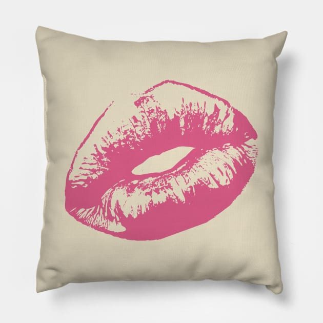 Kiss Lips Pillow by PlanetJoe