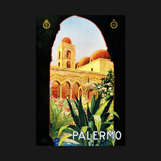 Vintage Travel Poster Italy Palermo by vintagetreasure