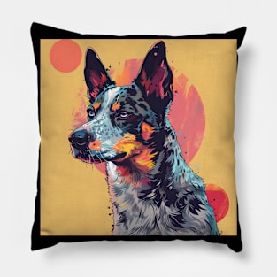 Australian Shepherd in 80's Pillow