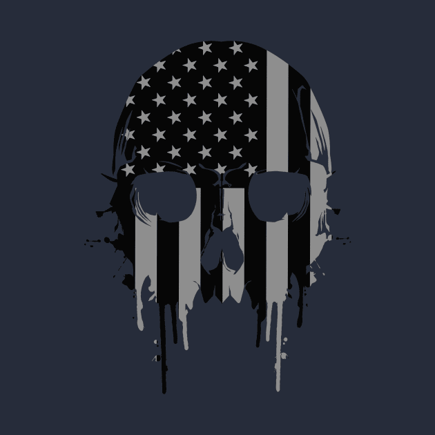 American Flag Skull by American Heritage