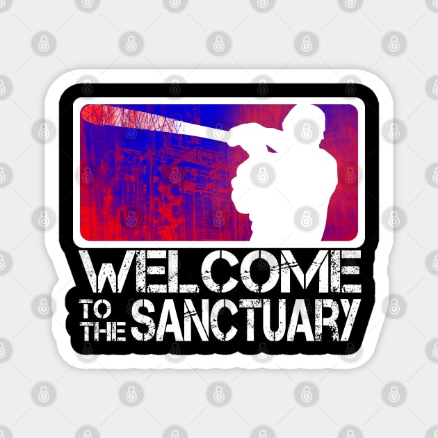Welcome to the Sanctuary Magnet by Meca-artwork