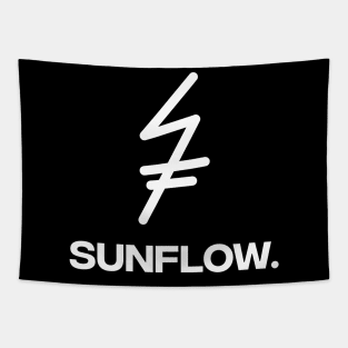 sunflow typography lettering simple Tapestry