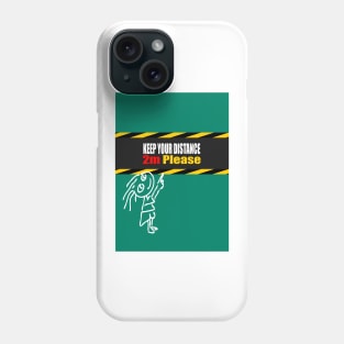 social distancing Phone Case