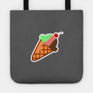 Chocolate Cherry Pistachio Spumoni Dessert Ice Cream Tote