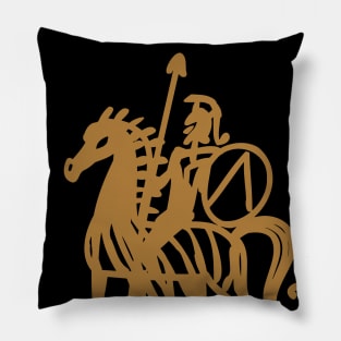 Athenian warrior on horseback Pillow