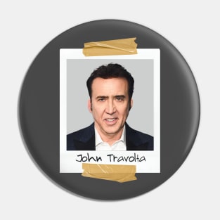 Nicolas Cage Face Off John Travolta Funny Pin