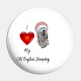 Old English Sheepdog Pin