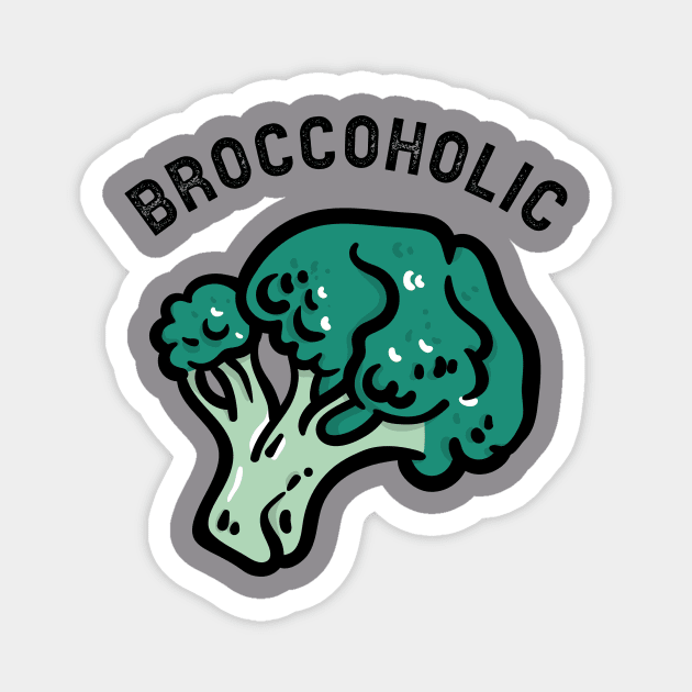 Broccoholic T-shirt Magnet by Tranquility