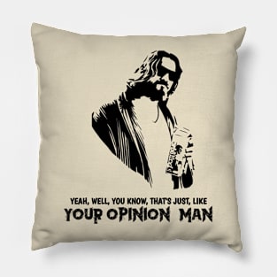 Big lebowski t-shirt Pillow