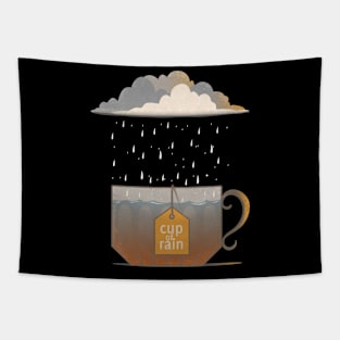 Cup Of Rain Tapestry